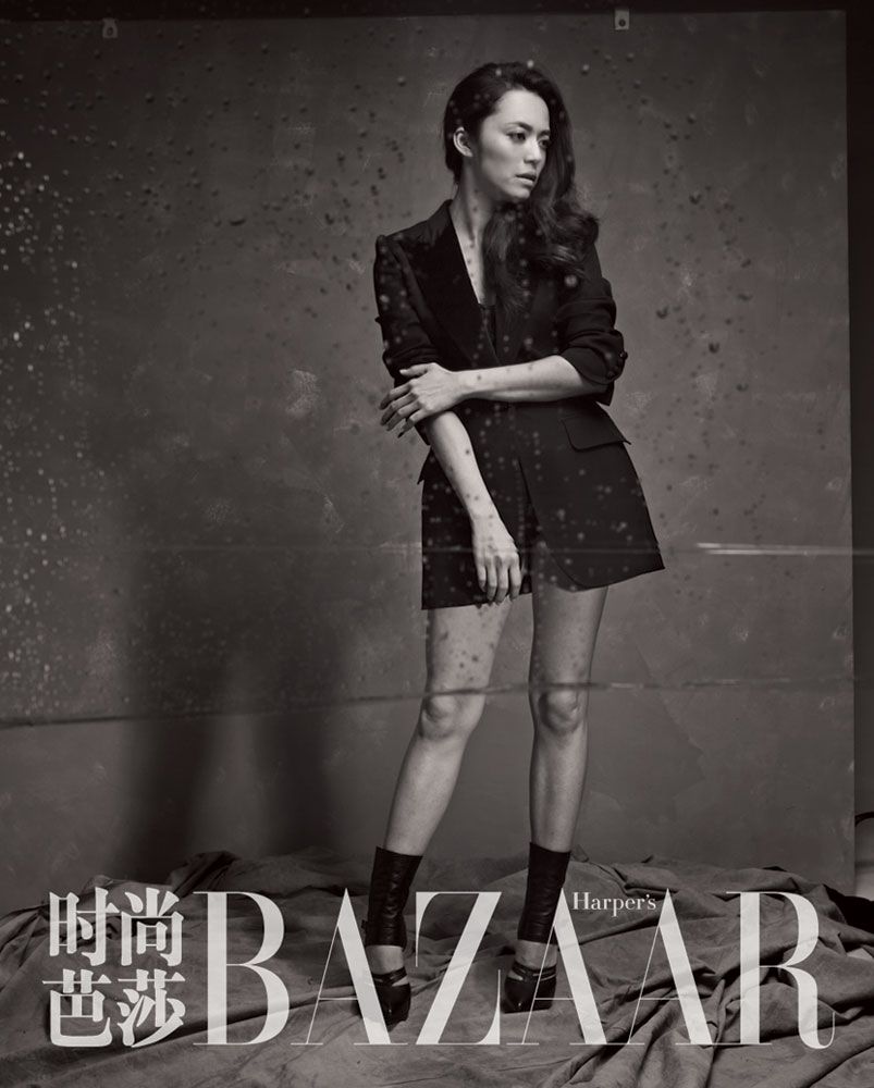 Актриса Яо Чэнь в черно-белых снимках3