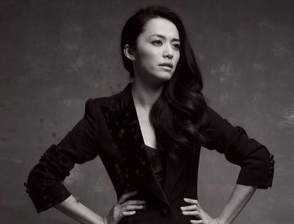 Актриса Яо Чэнь в черно-белых снимках