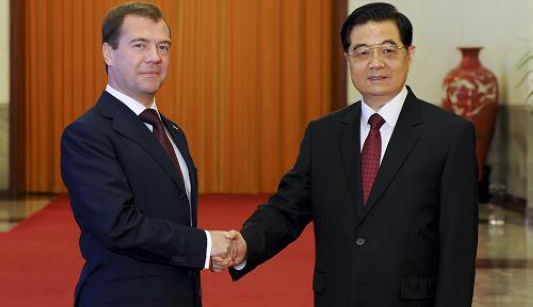 Ху Цзиньтао и Д. Медведев провели переговоры в Пекине