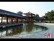 Парк построен на севере бывшего парка «Фужунъюань» династии Тан. Самой большой спецификой парка является архитектурная группа, подражающая стилю династии Тан. 