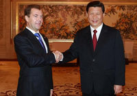 Зампредседателя КНР Си Цзиньпин встретился с президентом России Дмитрием Медведевым