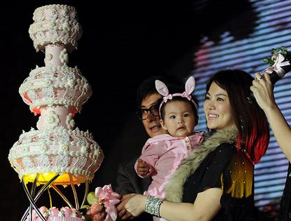 Ли Сян отпраздновала день рождения своей дочки