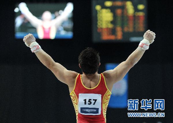 Срочно: Китайский спортсмен завоевал золотую медель в упражнениях на кольцах на Чемпионате мира по гимнастике2