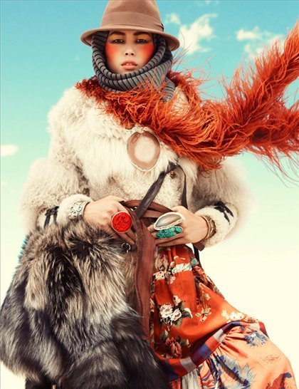 Китайская супермодель Лю Вэнь на обложке «Vogue» немецкой версии 