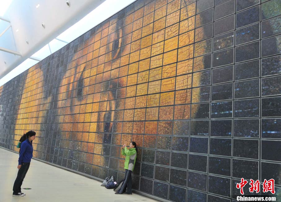 Новаторское творение известной картины «Мона Лиза» в Парке павильонов ЭКСПО-2010 в Шанхае