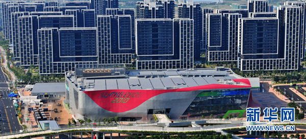 Городок Азиатских игр в Гуанчжоу с высоты птичьего полета 3