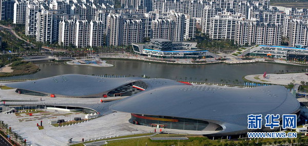 Городок Азиатских игр в Гуанчжоу с высоты птичьего полета 4