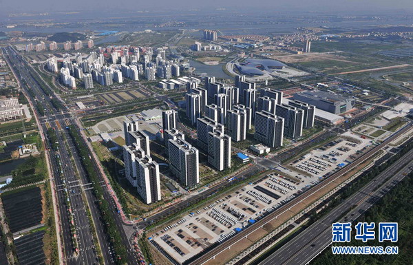Городок Азиатских игр в Гуанчжоу с высоты птичьего полета 7