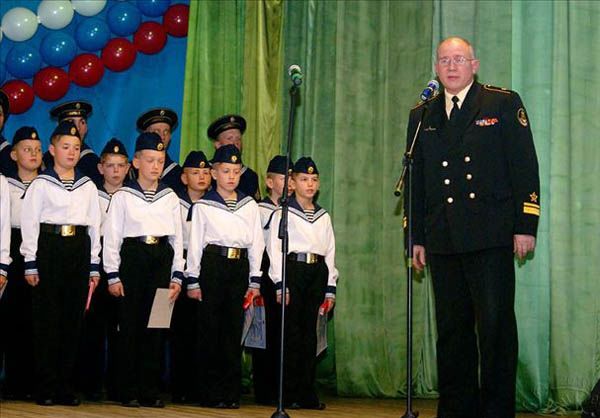 Церемония вступления в военную школу в России 4