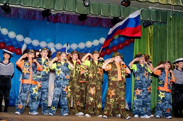Церемония вступления в военную школу в России 5