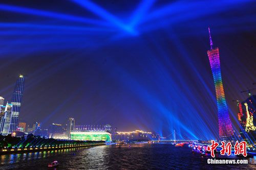 Первая генеральная репетиция церемонии открытия Азиатских игр в Гуанчжоу1