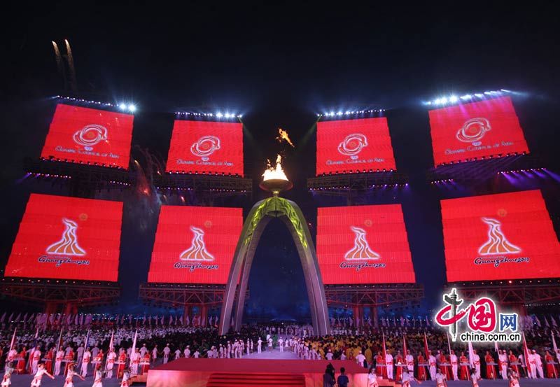 Церемония зажжения факела Азиатских игр в Гуанчжоу1
