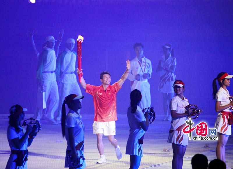 Церемония зажжения факела Азиатских игр в Гуанчжоу4