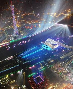 Азиатские игры в Гуанчжоу делают город еще более красивым