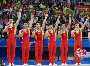 Китайская мужская команда по гимнастике десятый раз стала чемпионом в Азиатских играх