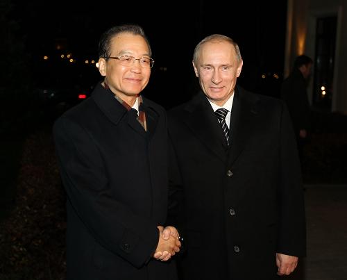 Премьер Госсовета КНР Вэнь Цзябао провел встречу с российским коллегой Владимиром Путиным