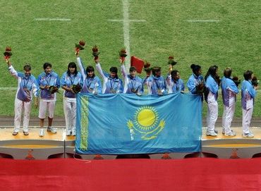 Женская команда Казахстана по регби завоевала золотую медаль на Азиатских играх в Гуанчжоу
