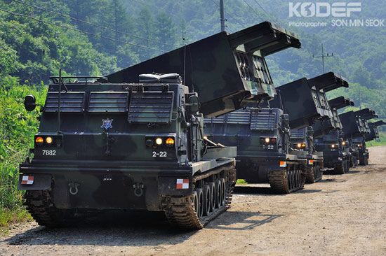 Южная Корея впервые развернула пусковые установки М270 и противовоздушные ракеты 2