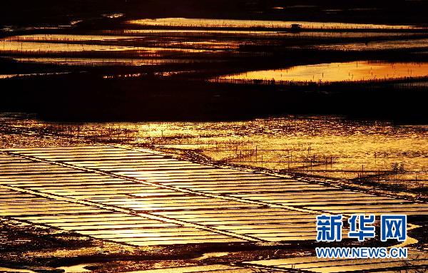 Живописная песчаная отмель в уезде Сяпу провинции Фуцзянь 