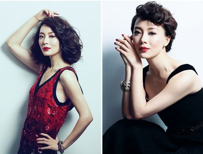 Элегантная актриса Чэнь Шу в стиле ретро