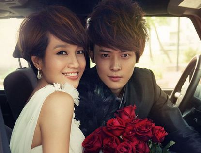 Свадебные фотографии Чжу Дань и Фу Синьбо
