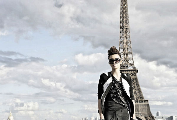 Модные снимки певицы Шан Вэньцзе в Париже