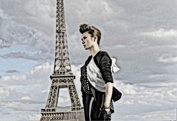 Модные снимки певицы Шан Вэньцзе в Париже
