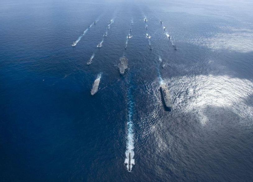 Прошел показ военных кораблей, участвовавших в совместных военных учениях США и Японии 3