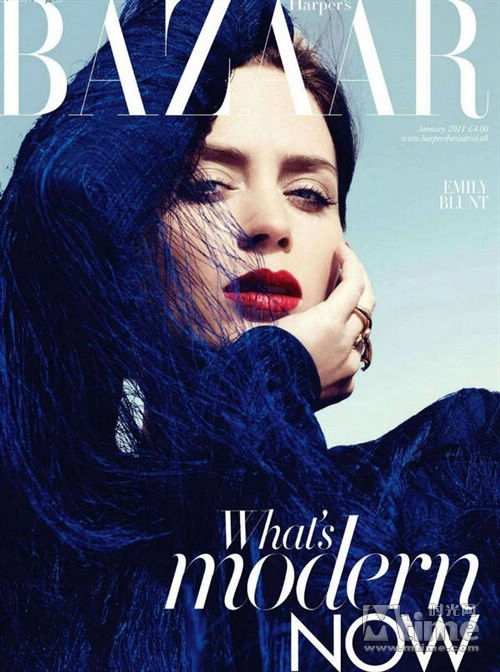 Эмили Блант попала в «Harper’s Bazaar» №1 2011 года