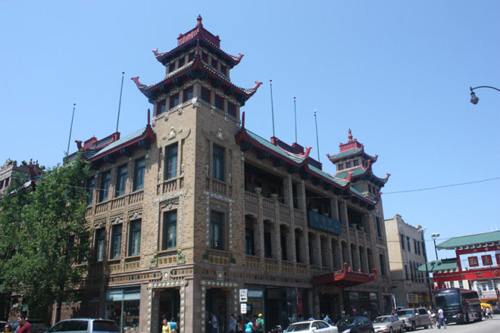 Жилые дома китайцев в китайском квартале Чикаго