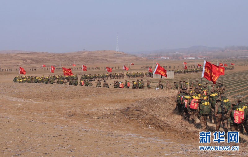 Зимние тренировки одной мотострелковой дивизии в Цзинаньском военном округе 1