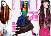 Супермодель Коко Роша на обложке январского номера журнала «Elle» 2011 года итальянской версии