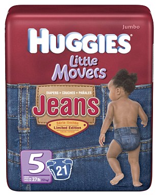 Модные джинсовые подгузники бренда «Huggies» 