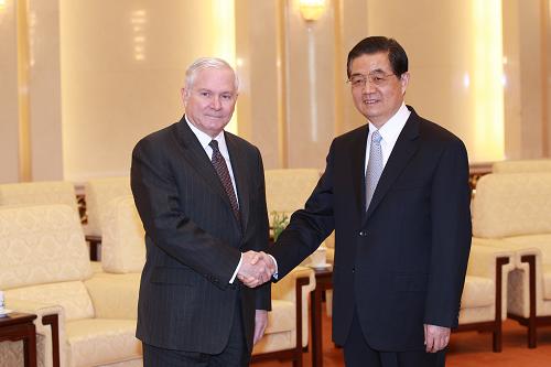 Ху Цзиньтао встретился с министром обороны США