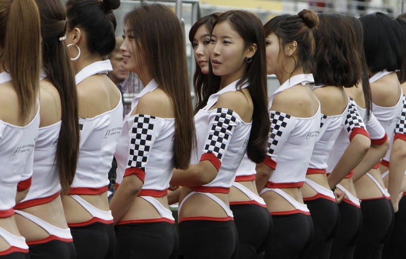 Сексуальные девушки на «Формула-1» в Южной Корее