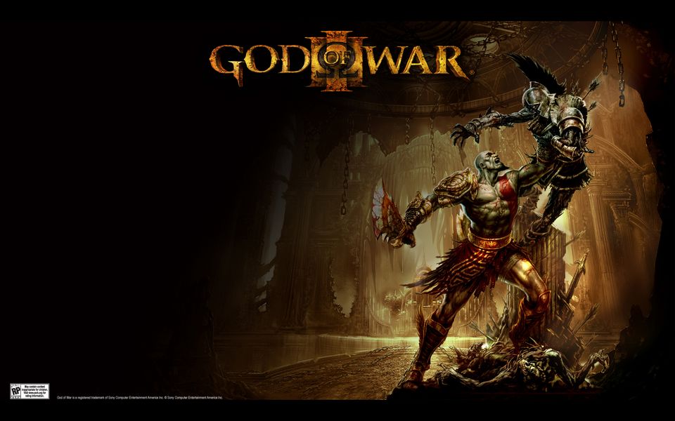 Прекрасные обои для рабочего стола из популярной игры «God Of War 3» (Бог войны) 