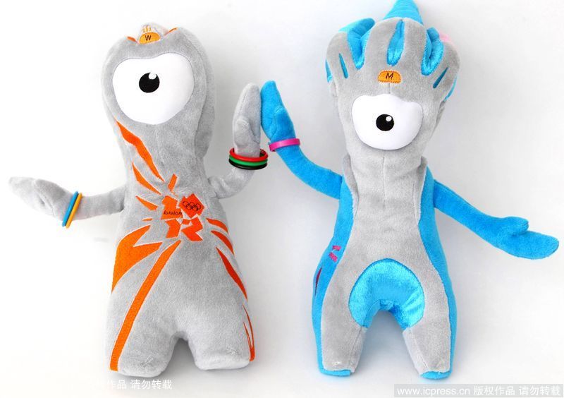 Симпатичные игрушки в виде талисманов Олимпиады-2012 в Лондоне