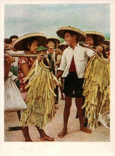 Китай в 1957 году на открытках СССР