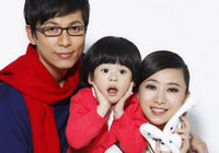 Семейная съемка сянганской звезды Вэн Хун