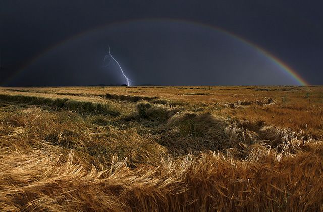 Прекрасные фотографии с радугой