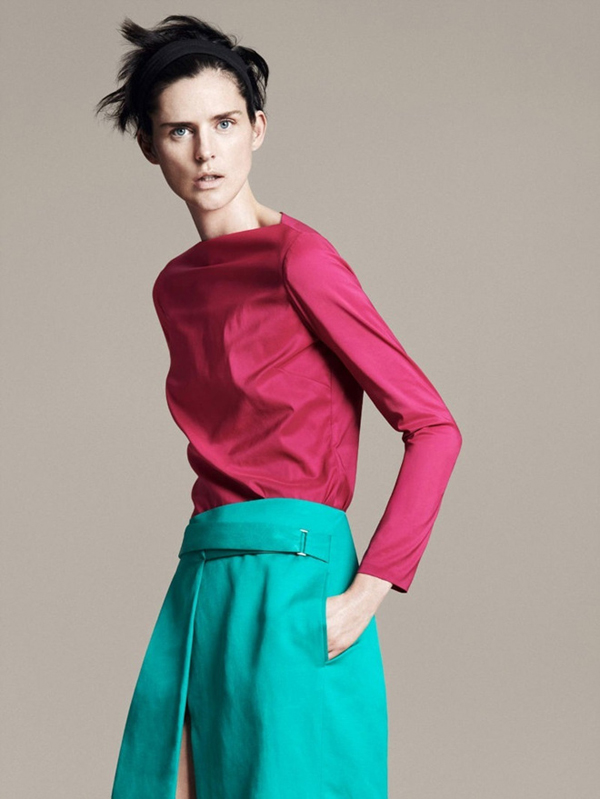 Супермодель Стелла Теннант в рекламе весенне-летней коллекции 2011 года бренда «Zara» 