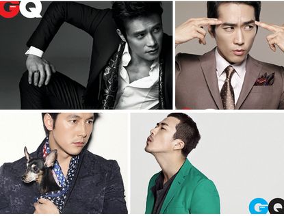 Lee Byung Hun, Kwon Sang-woo, Woo Sung Jung и Song Seung Heon на обложке «GQ»