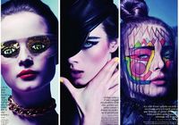 Фэшн-макияж в мартовском «Vogue» парижской версии