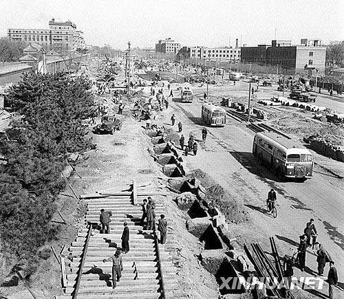 Проспект Чанъаньцзе Пекина в 50-е годы прошлого века 