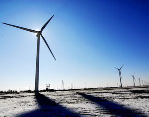 Китай занимает первое место в мире по мощности ветроэлектростанций
