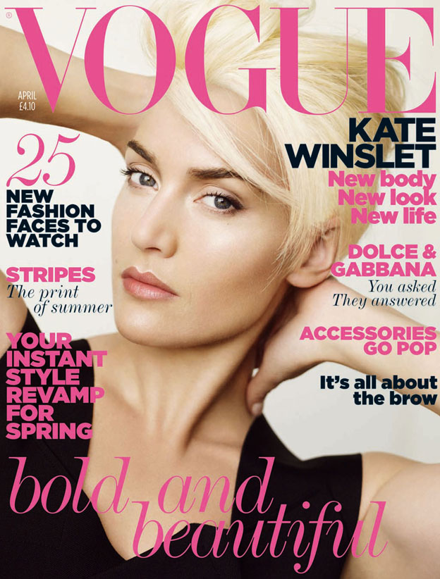 Манящая Кейт Уинслет - на обложке апрельского «Vogue» 