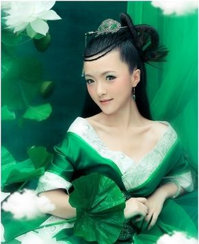 Красота женщин в традиционной китайской одежде