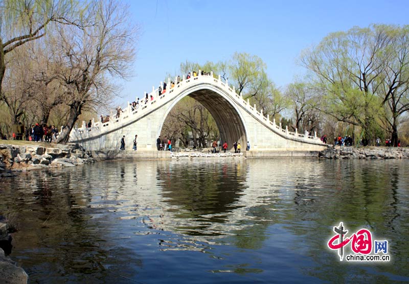 Прекрасная весна в пекинском парке «Ихэюань» 