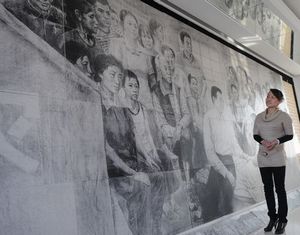 В Цзыбо появилась огромная фреска про трагедию в Сычуане 
