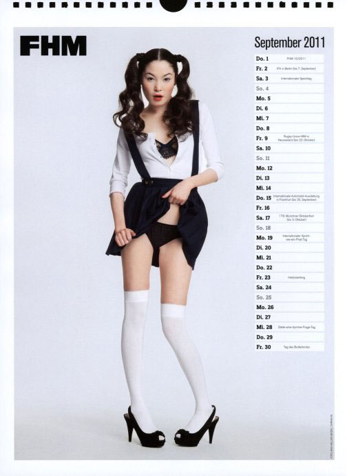 Календарь с фотографиями сексуальных девушек от журнала «FHM» 9